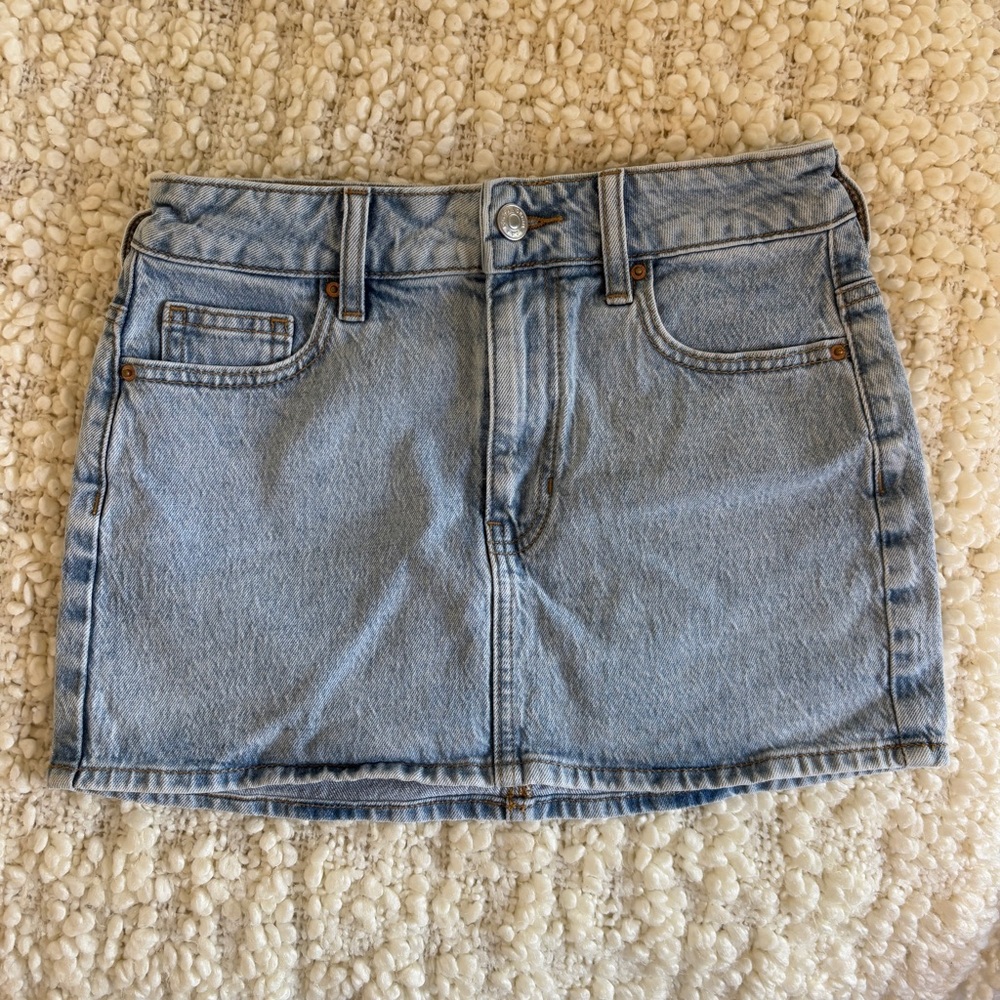 Pacsun mid-rise denim mini skirt